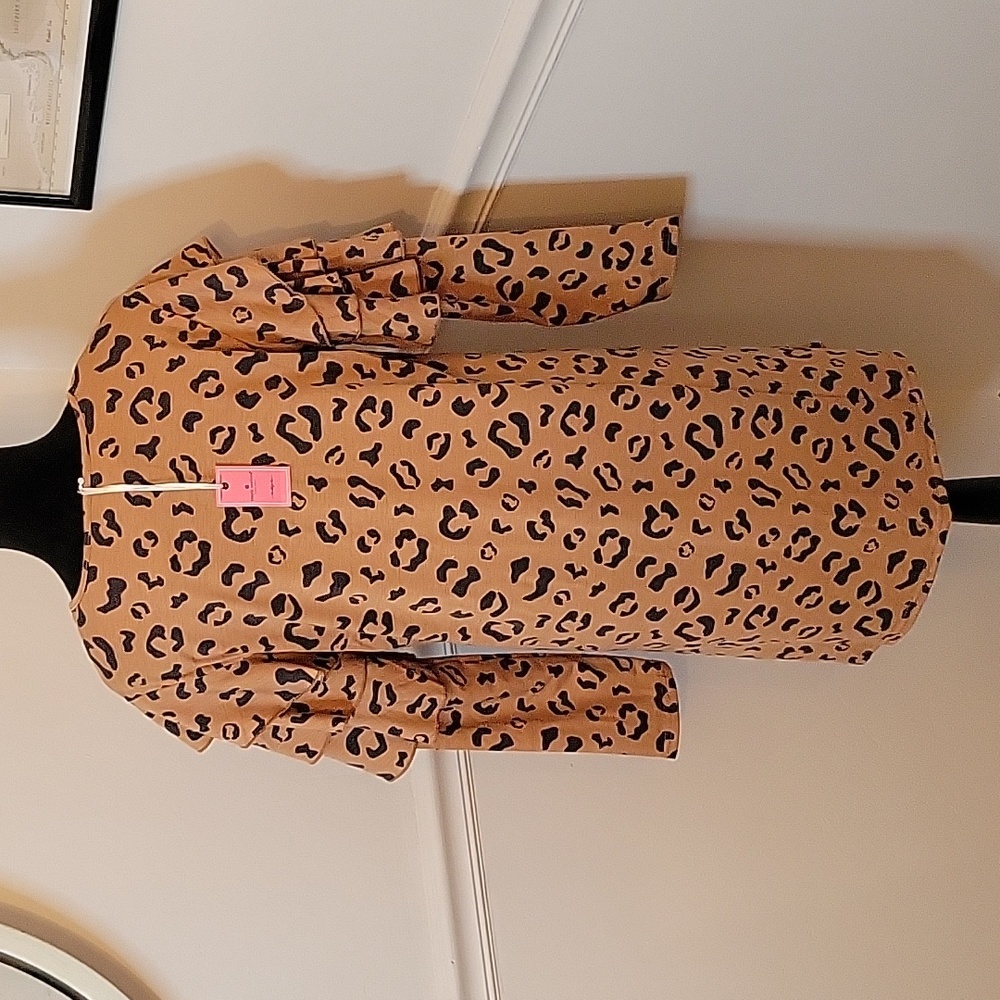 Simply‎ Southern Ruffle Dress Leopard - Picture 3 of 4